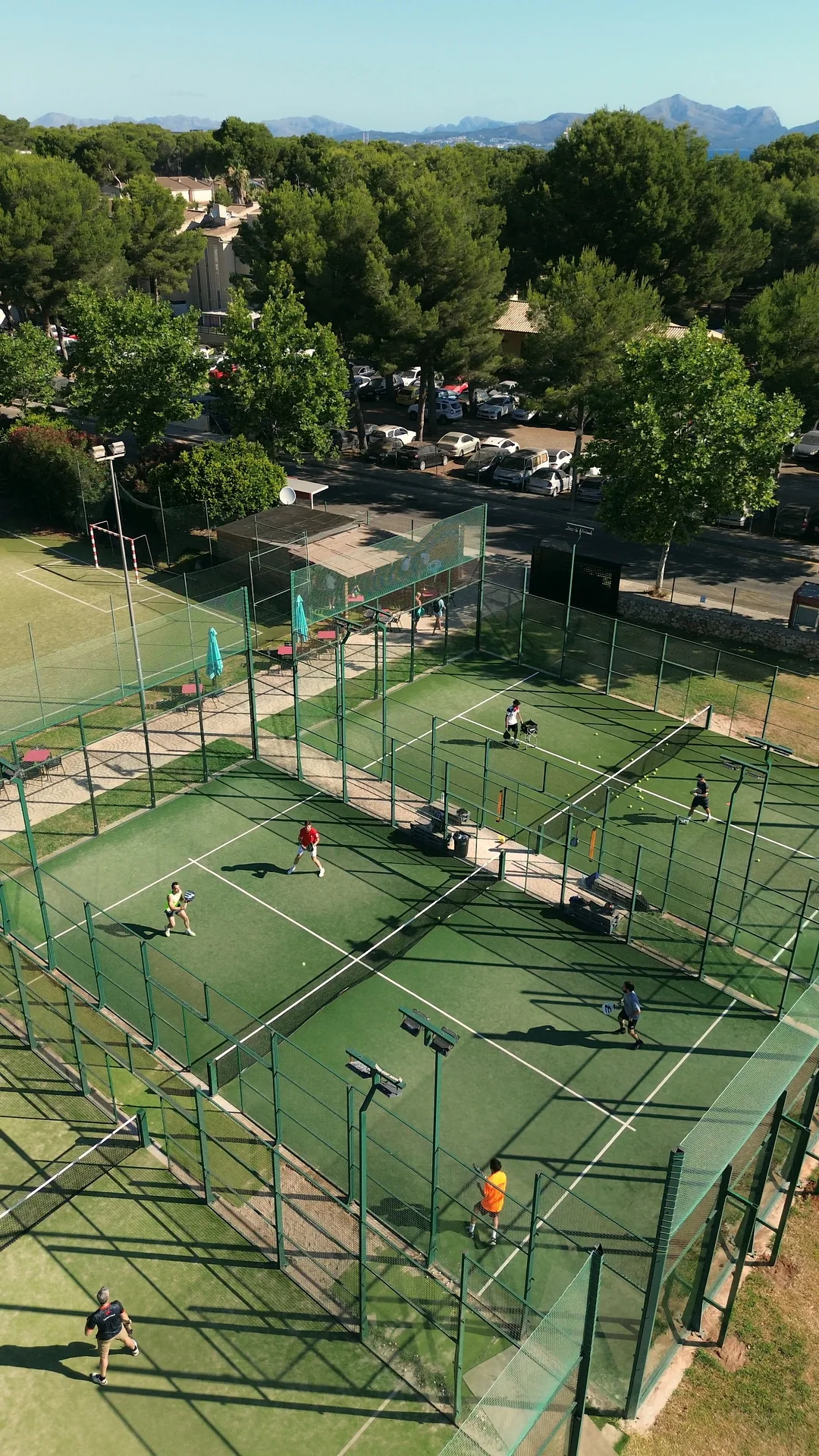 Aerial view of Vell Mari Padel Club in Can Picafort